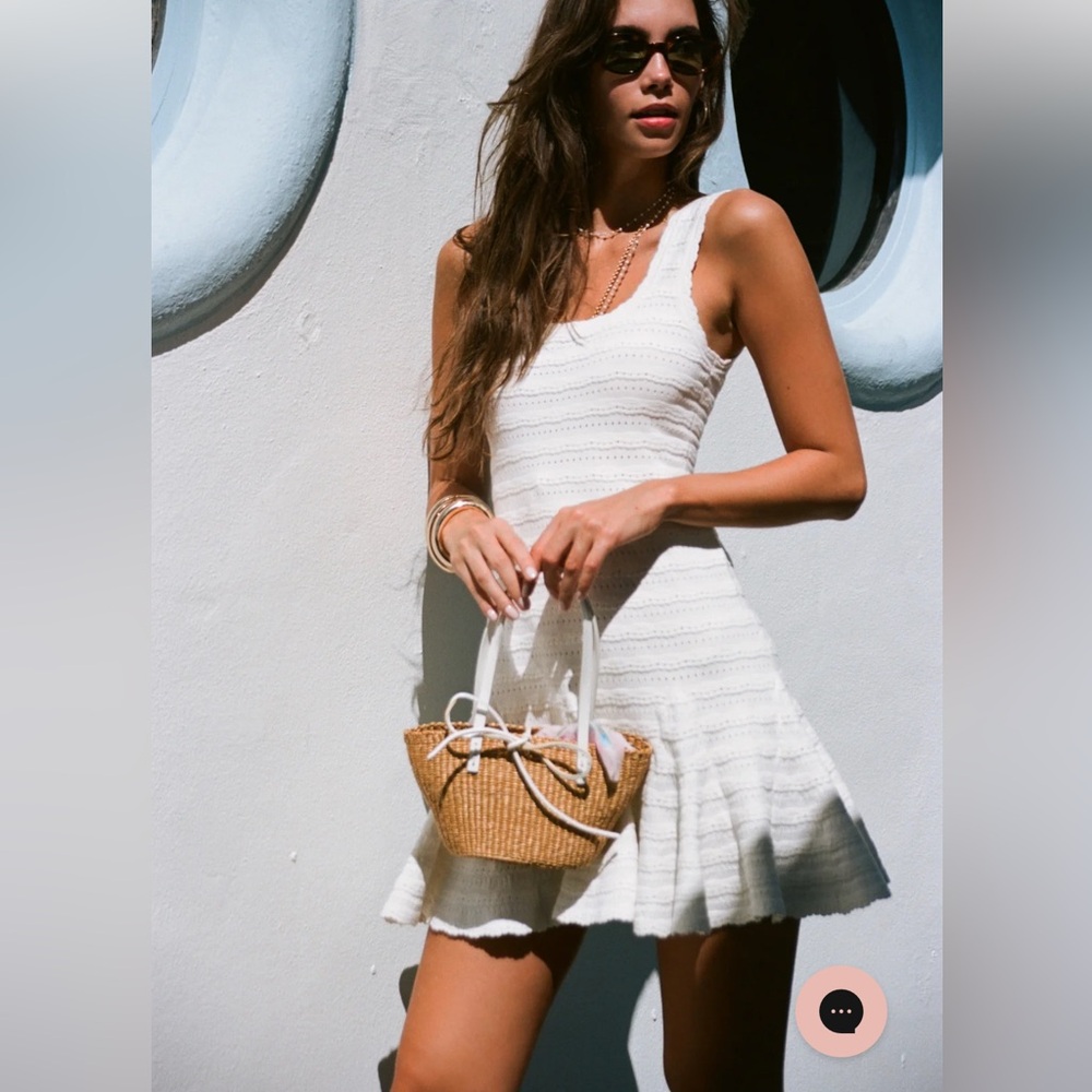 Love shack fancy White Ronelle Dress Small